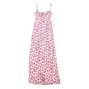 Vintage Y2K Jonathan Martin Pink Floral Maxi Dress Y2K Cottage Coquette Size 11